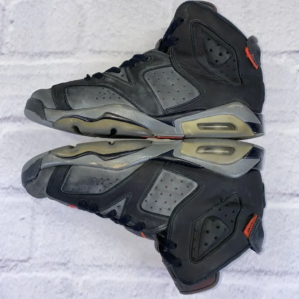 Paris Saint-Germain x Jordan 6 Retro BG‎ Iron Grey Size 6.5Y CN1078-001 Women 8